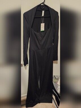 HALARA Black Long-Sleeve Jumpsuit